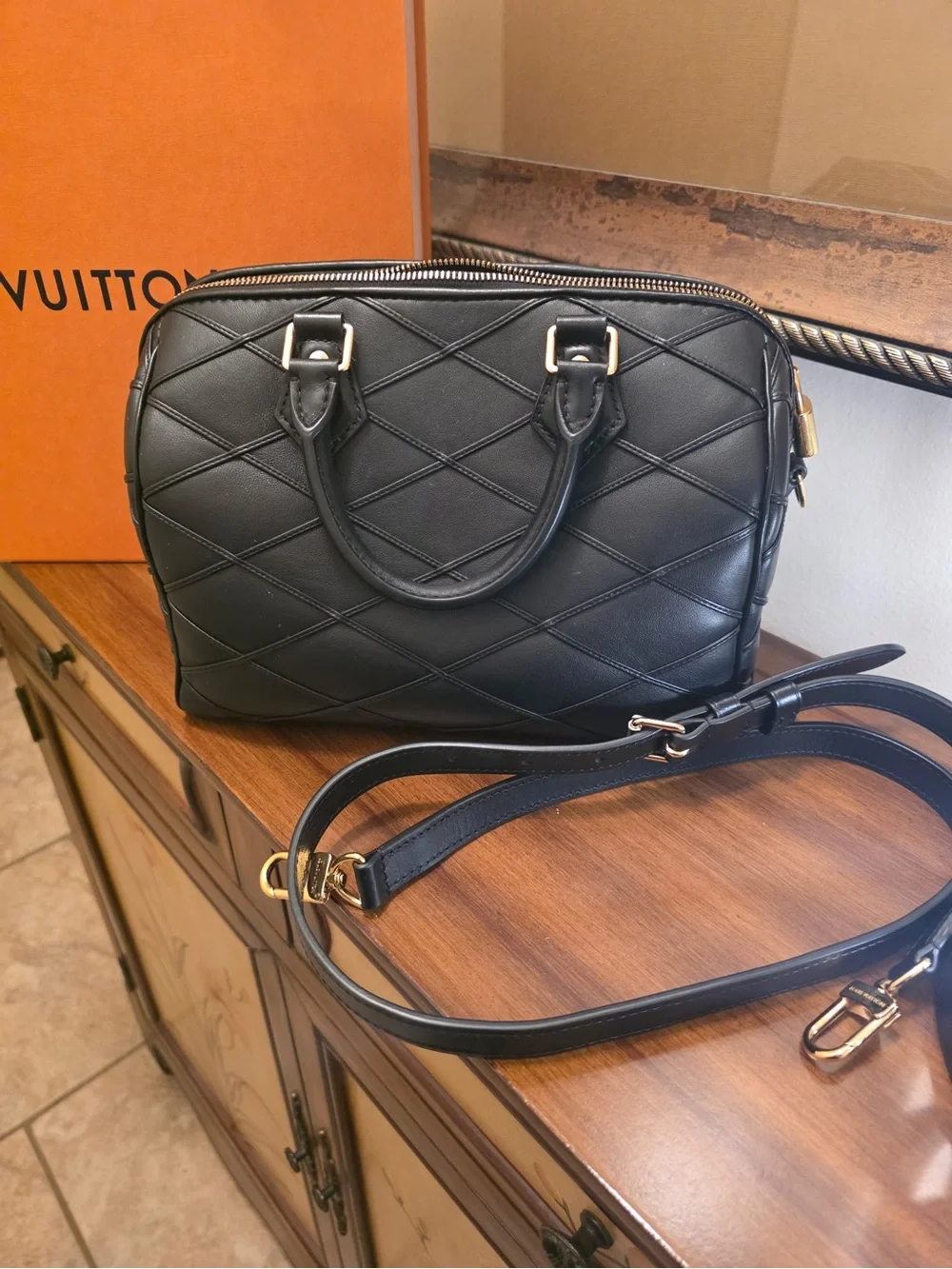 Louis Vuitton Speedy 25 Lambskin